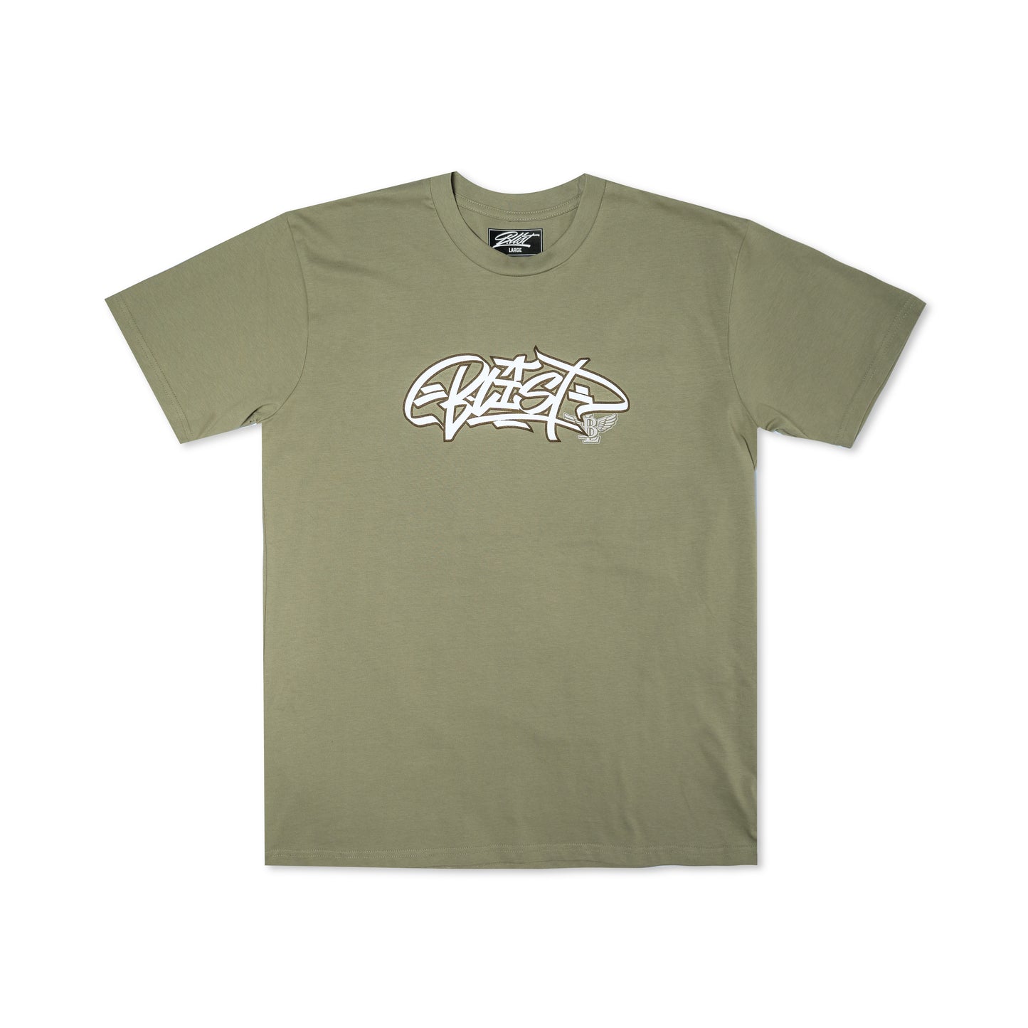 SAFARI GREEN B-LIST TAG T-SHIRT